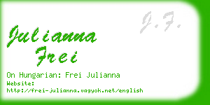 julianna frei business card